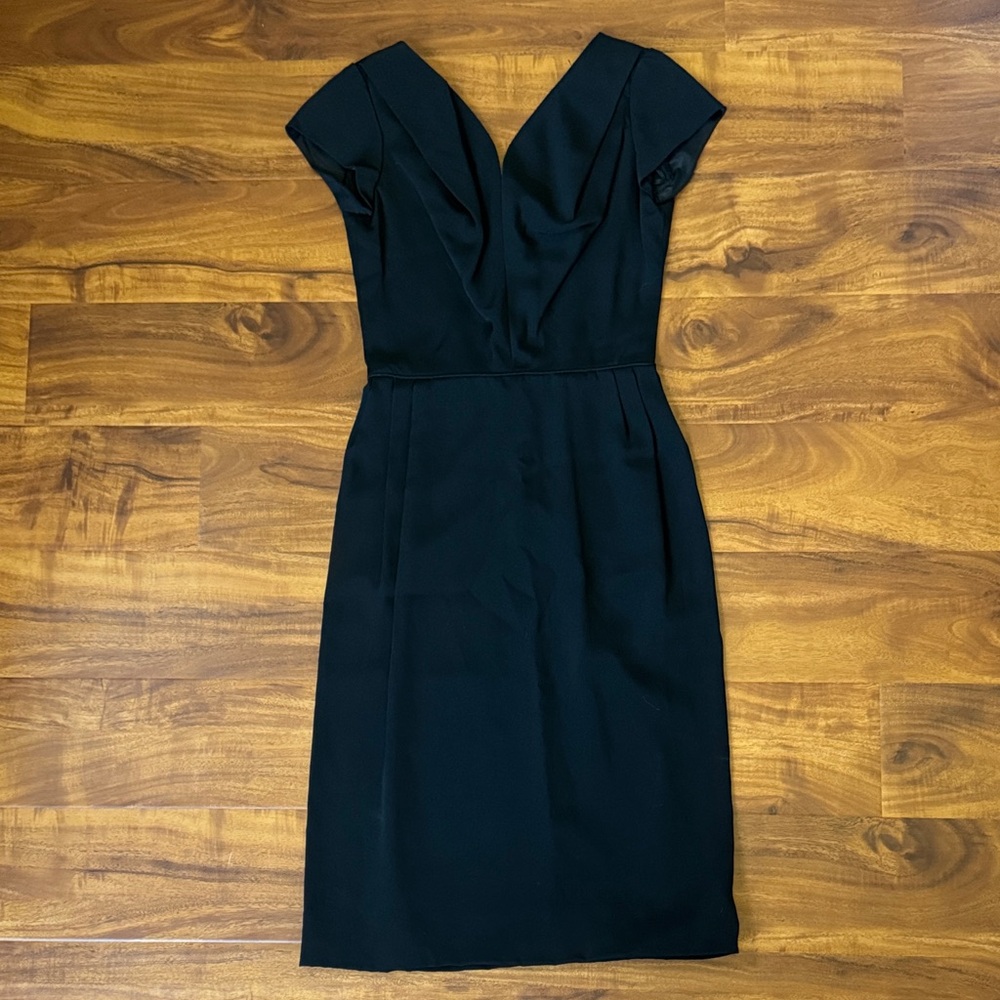 60’s Vintage Trudy O’Neil Originals Black 
 Cocktail Wiggle Dress, c. 1960s–70s